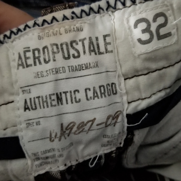 AEROPOSTALE | Authentic Cargo plaid cotton shorts - Picture 6 of 7